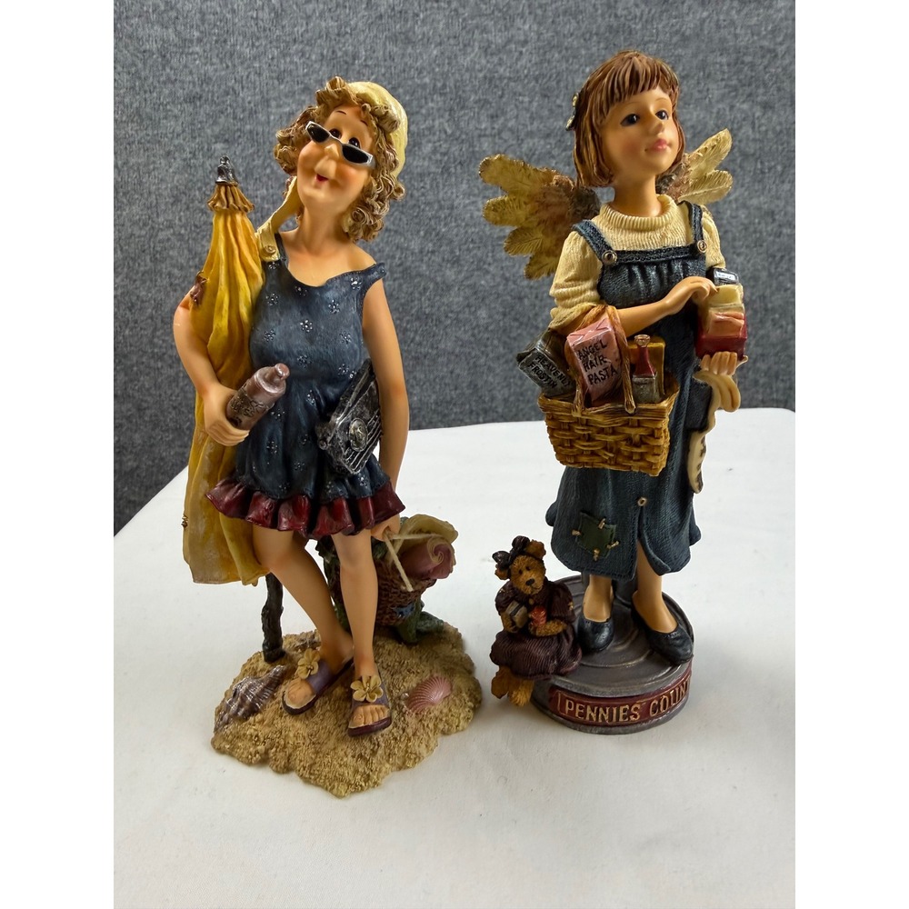 NIB Set of 2 Boyds Bears Folkstone Edna B Sungoddess Calliope ClipsAlot Vintage